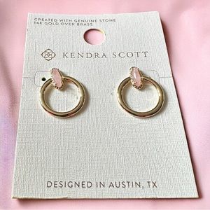14k gold plated stud drop earrings Kendra Scott